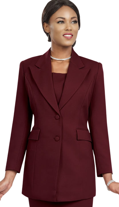 Ben Marc 2299-BUR Church Suit for Women