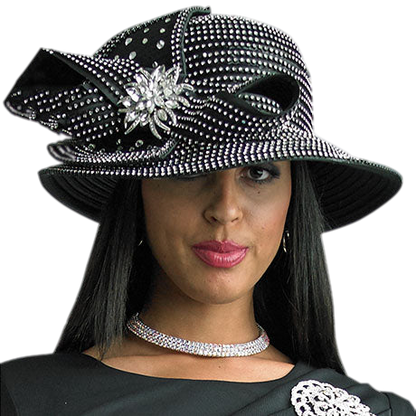 Lily And Taylor H310-BLK Church Hat