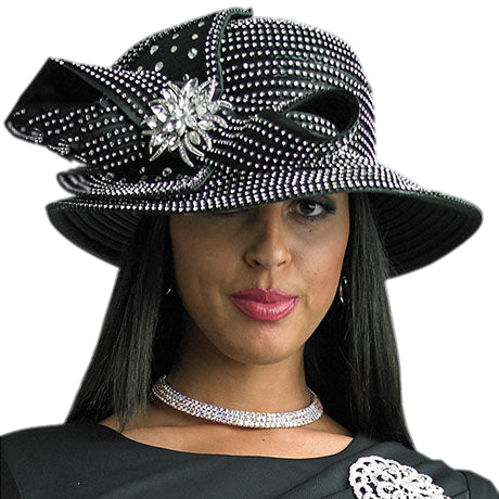 Lily And Taylor H310-BLK Church Hat