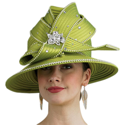 Lily And Taylor H381-KIW Church Hat