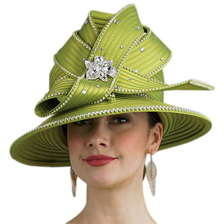 Lily And Taylor H381-KIW Church Hat