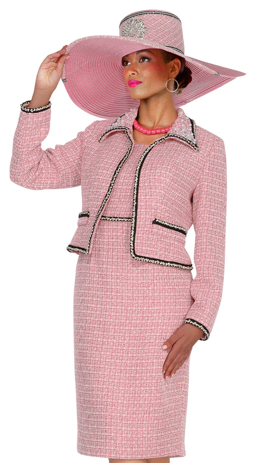 Elite Champagne 6163-PNK-QS Church Suit