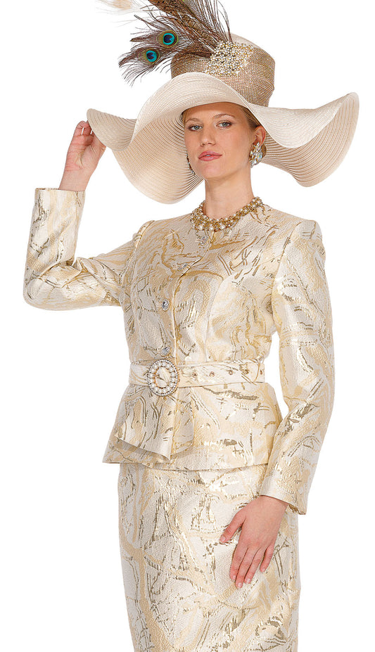 Elite Champagne 6256-H Church Hat