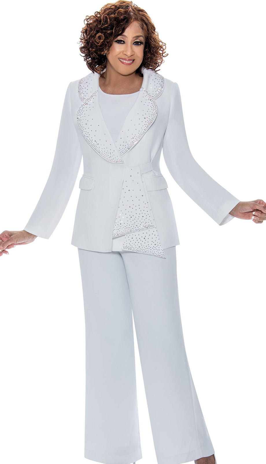Dorinda Clark Cole 309093-WH-IH Pant Suit