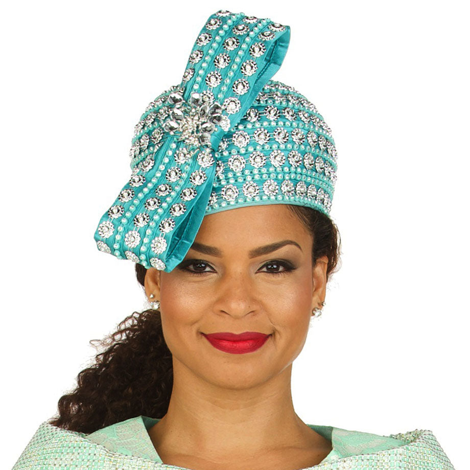 Giovanna HR22126-TUR-QS Church Hat