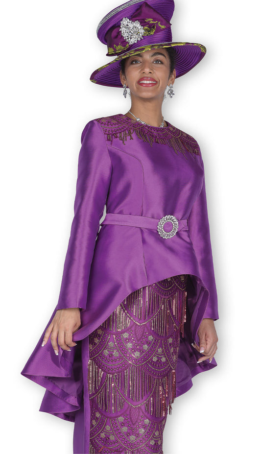 Aussie Austine 5917-PUR Womens Church Suit