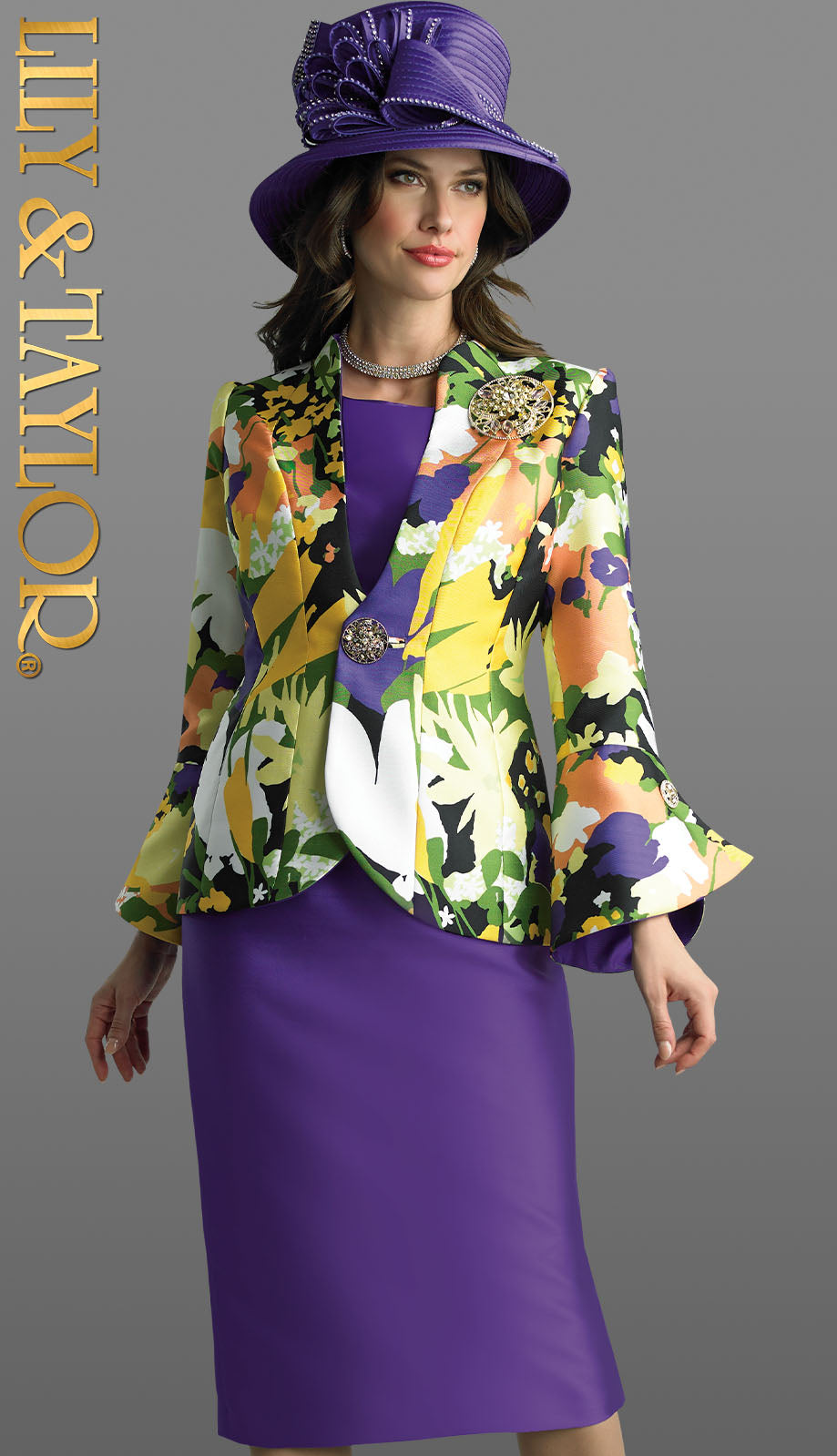 Lily And Taylor 4822-QS Ladies Church Suit