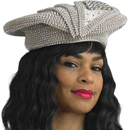 Lily And Taylor H382-WHT Church Hat