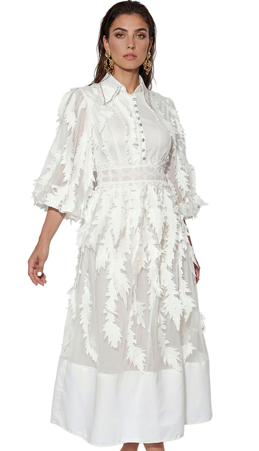 Luxe Moda LM534-WHT Church Dress