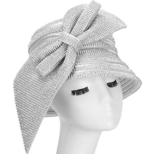 Giovanna HM1016-SLV Church Hat