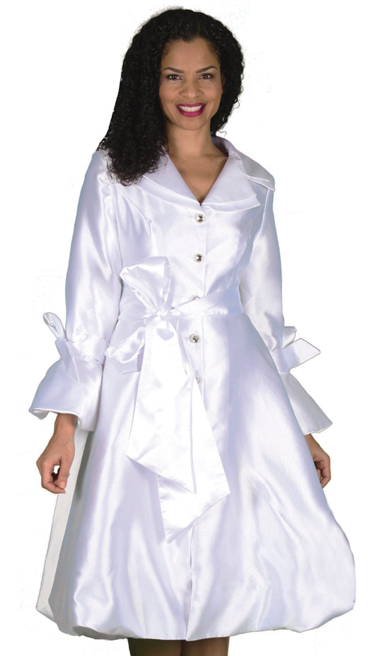 Diana Couture 8222-WHT Womens Sunday Dress
