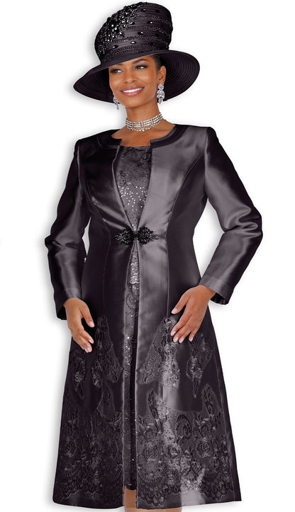 Elite Champagne 6461-BLK-H Church Hat