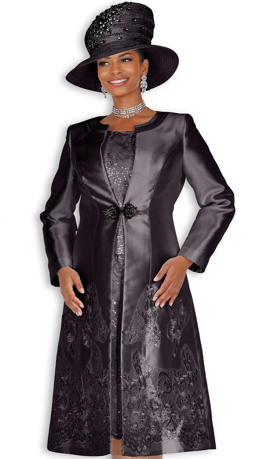 Elite Champagne 6461-BLK-H Church Hat
