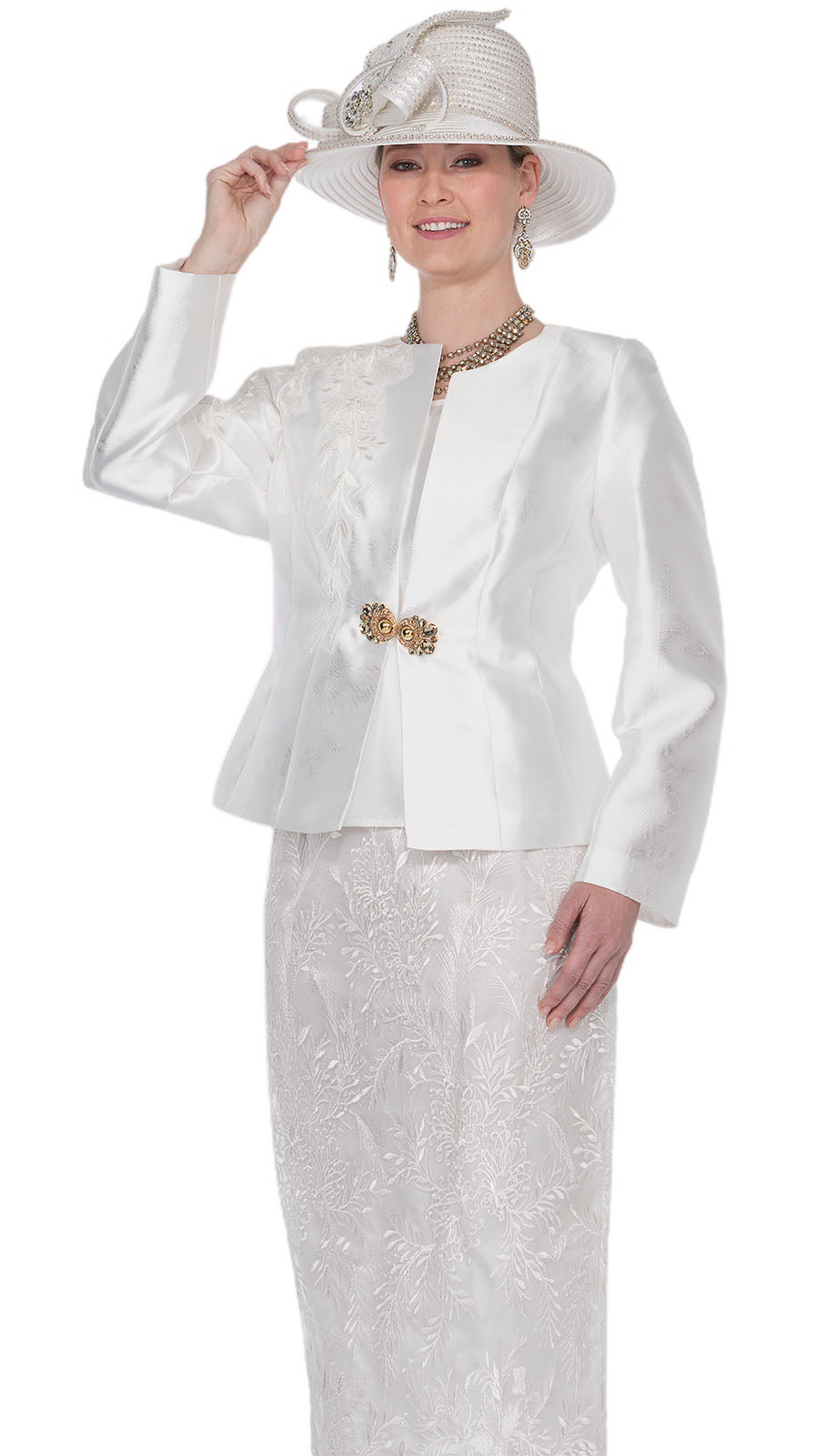 Aussie Austine 5856-WHT-QS Church Suit