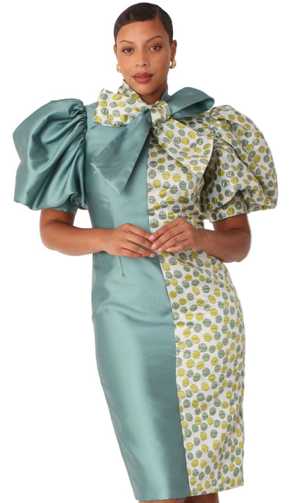 Chancele 9739-OLIVE-QS Church Dress