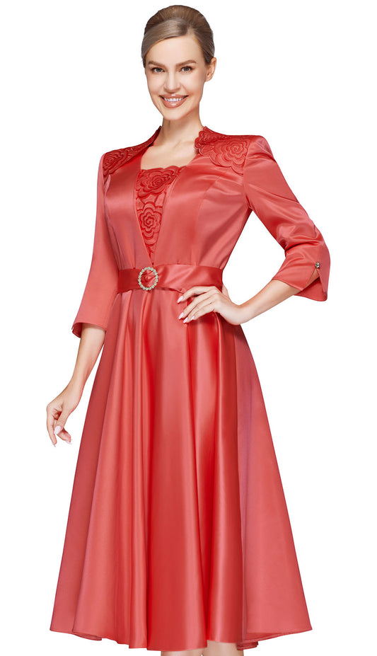 Nina Nischelle 3631-COR-QS Church Dress