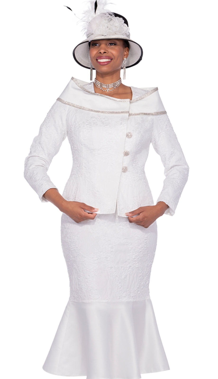 Aussie Austine 5867-H Church Suit for Ladies-Hat