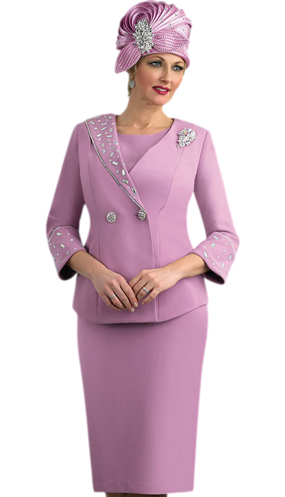 Lily And Taylor 4638-ROSE Church Suit