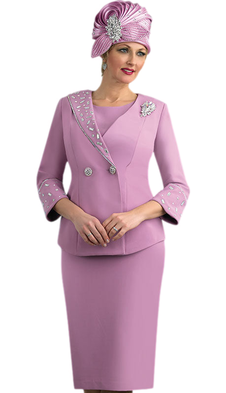 Lily And Taylor 4638-ROSE Church Suit