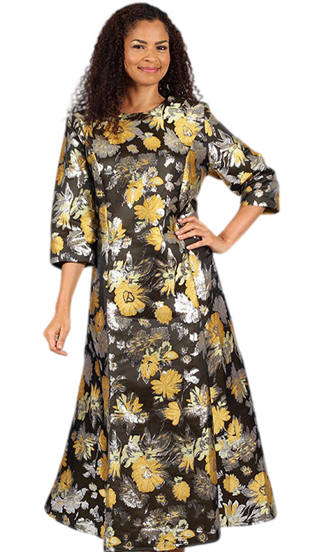 Diana Couture 8750-GLD Church Dress