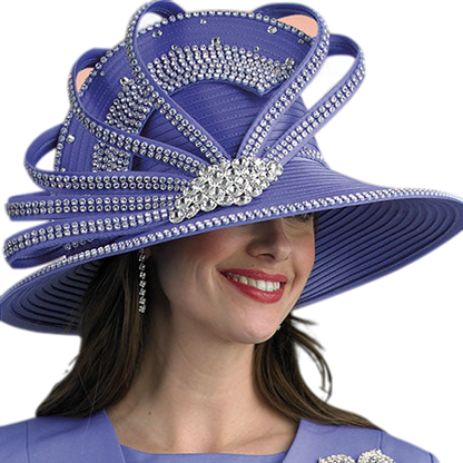 Lily And Taylor H386-PUR Church Hat