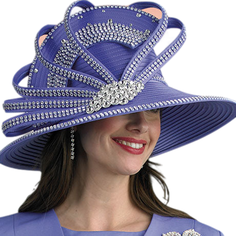 Lily And Taylor H386-PUR Church Hat