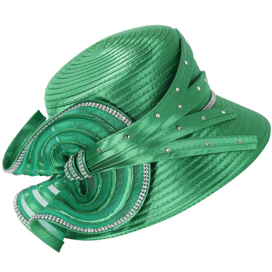 Giovanna HR1058-EMR Church Hat