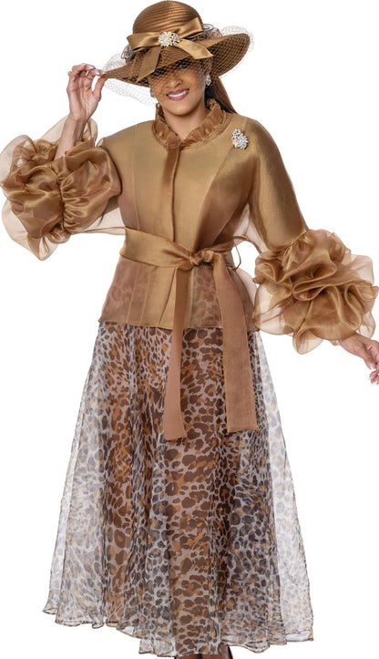 Dorinda Clark Cole 310483-BRN-H Church Hat