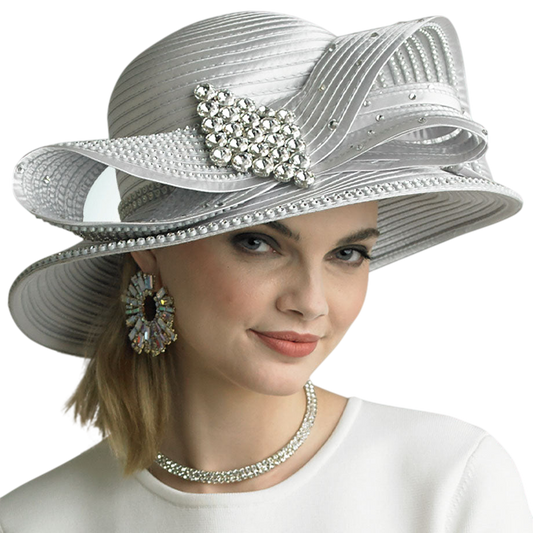 Lily And Taylor Hat H147-WHT-QS