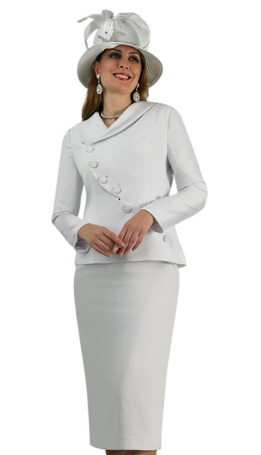 Lily And Taylor 4877-WHT Church Suit