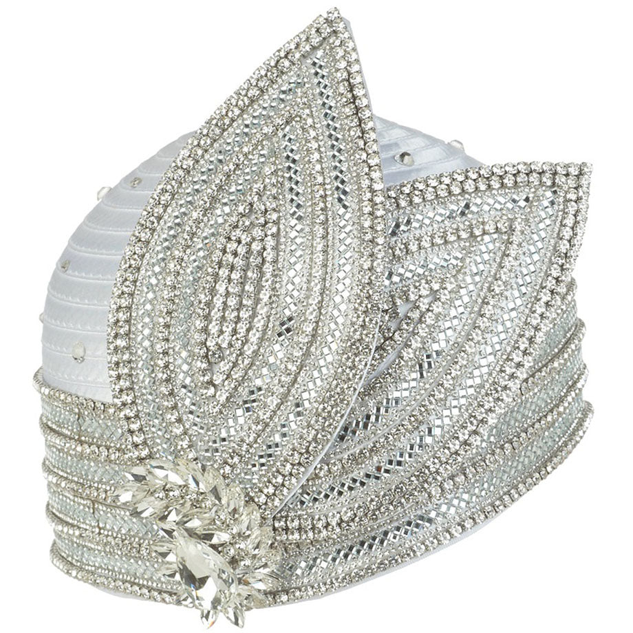Giovanna HR22127-WHT Womens Church Hat