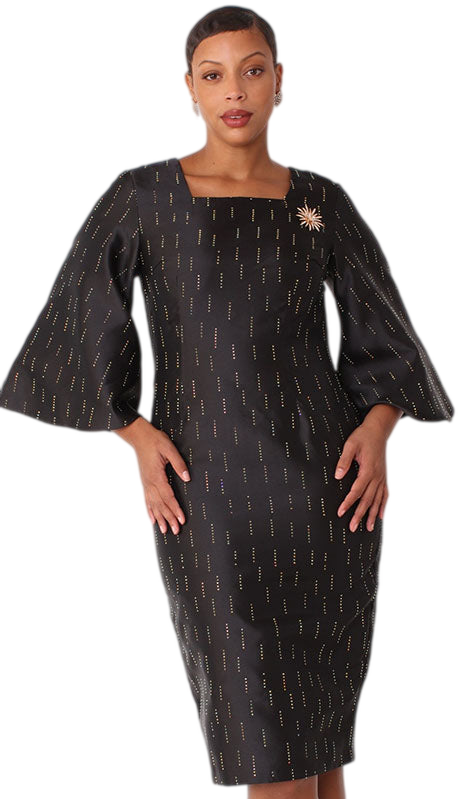 Chancele 9741-BLK Church Dress