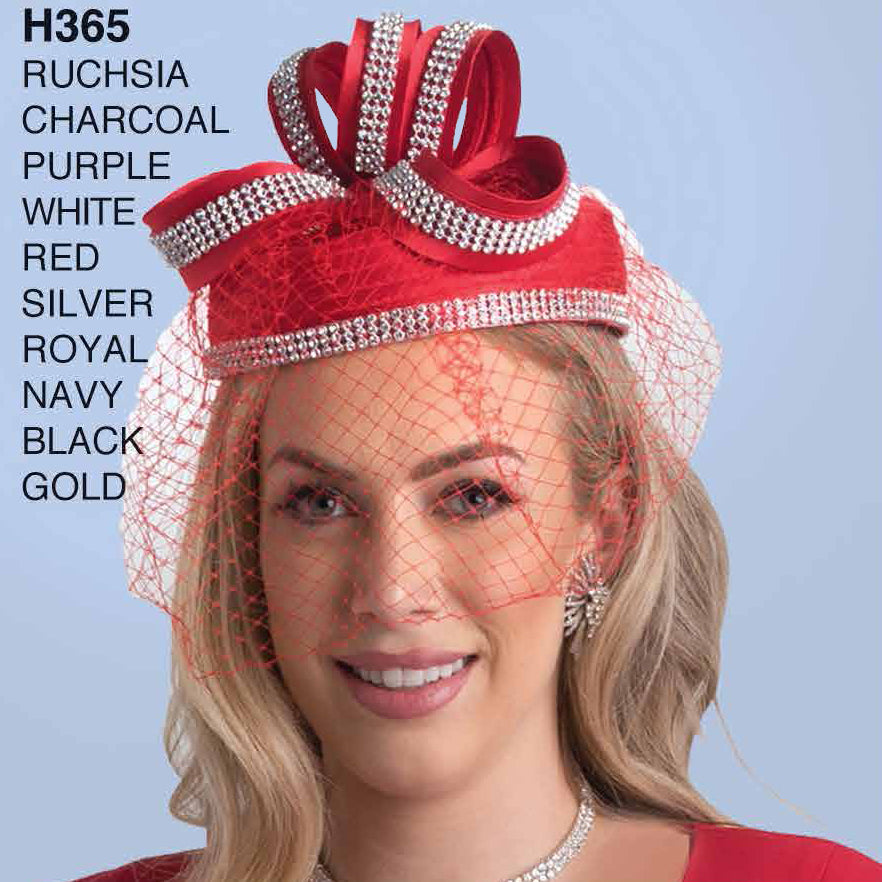 Lily And Taylor Hat H365-RED