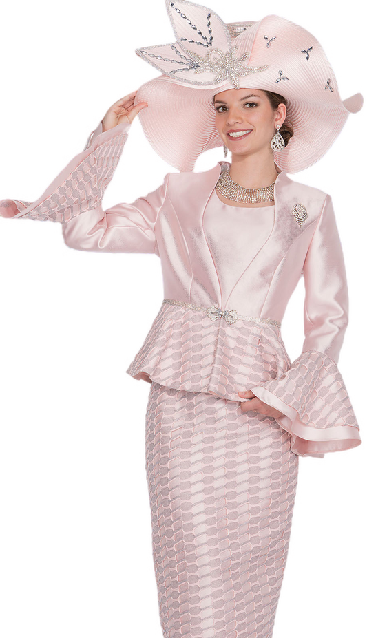 Elite Champagne 6055-PNK Church Hat
