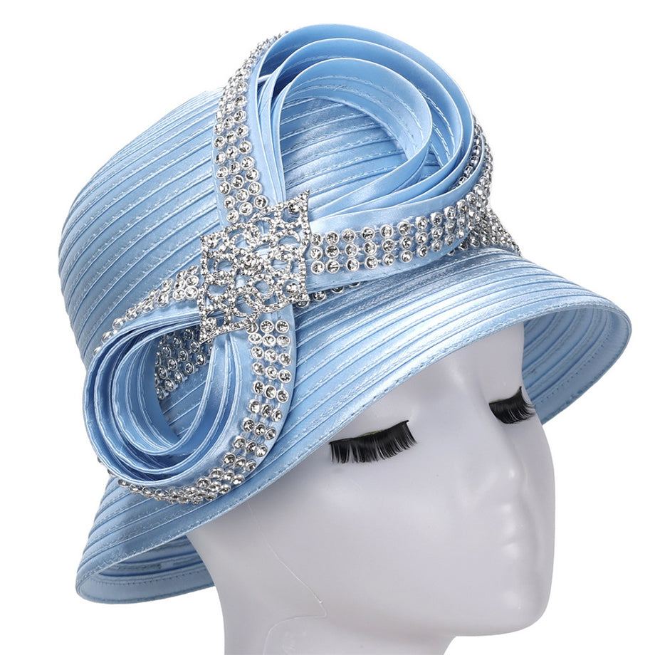 Giovanna HR1067-BLU Church Hat