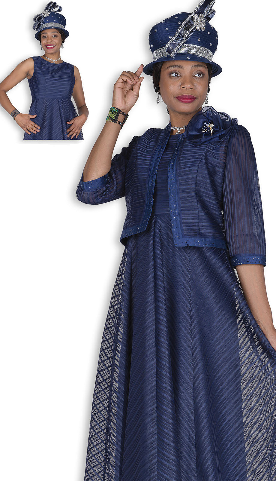 Elite Champagne 6354-H Church Hat