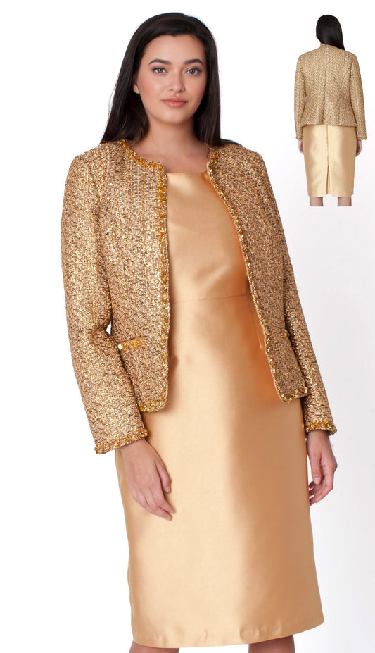 Tally Taylor 4848-GLD Church Dress