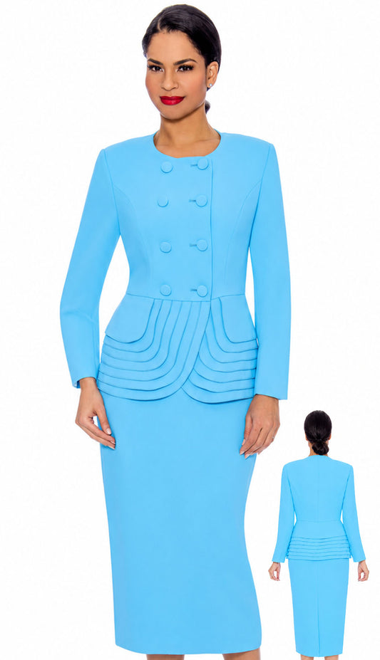 Mia By Giovanna 0902-TRQ Church Suit