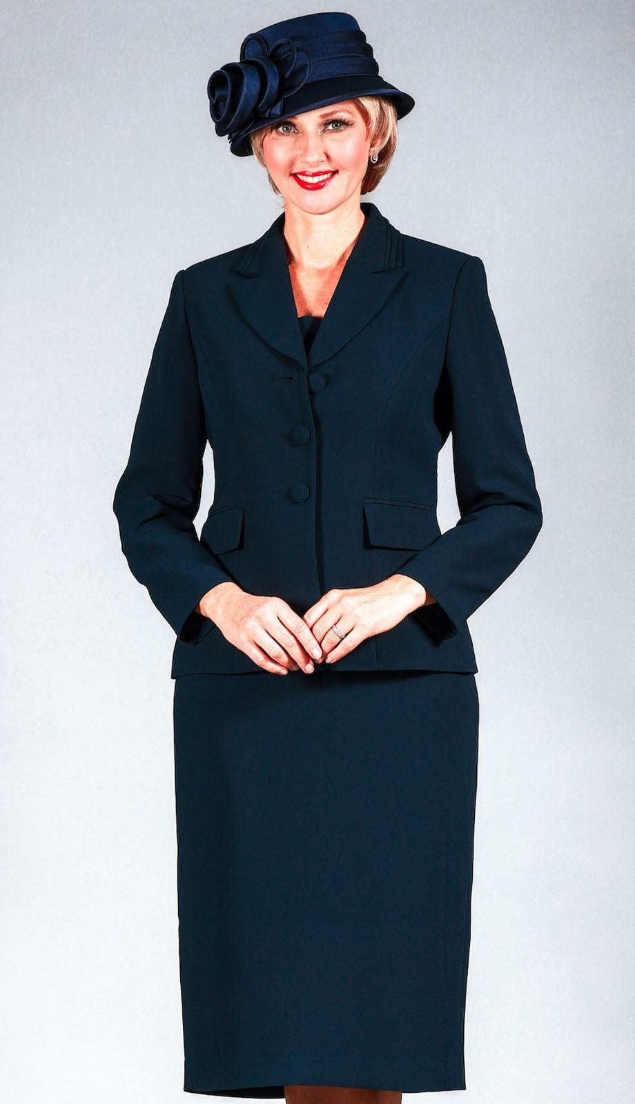 church dress suits ladies White Church Suit for Women with Flared Sleeves