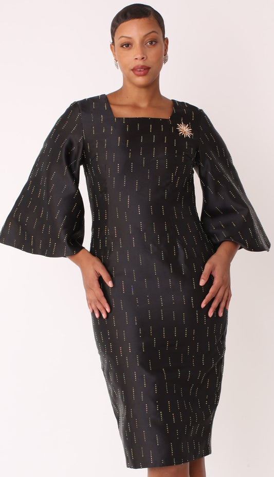 Chancele 9741-BLK-QS Church Dress