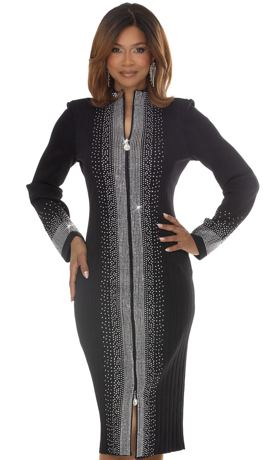 Donna Vinci 13478-BLK Church Dress