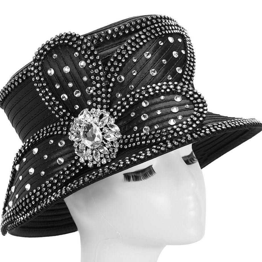 Giovanna HR22132-BLK Church Hat