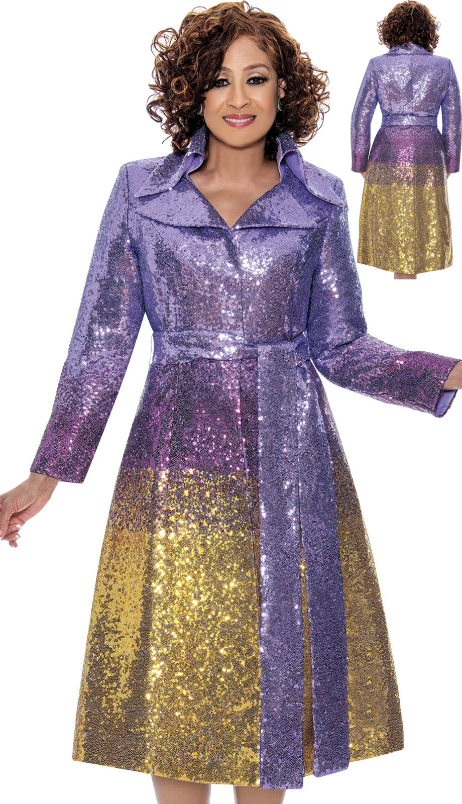 Dorinda Clark Cole 309131-PUR-IH Church Dress