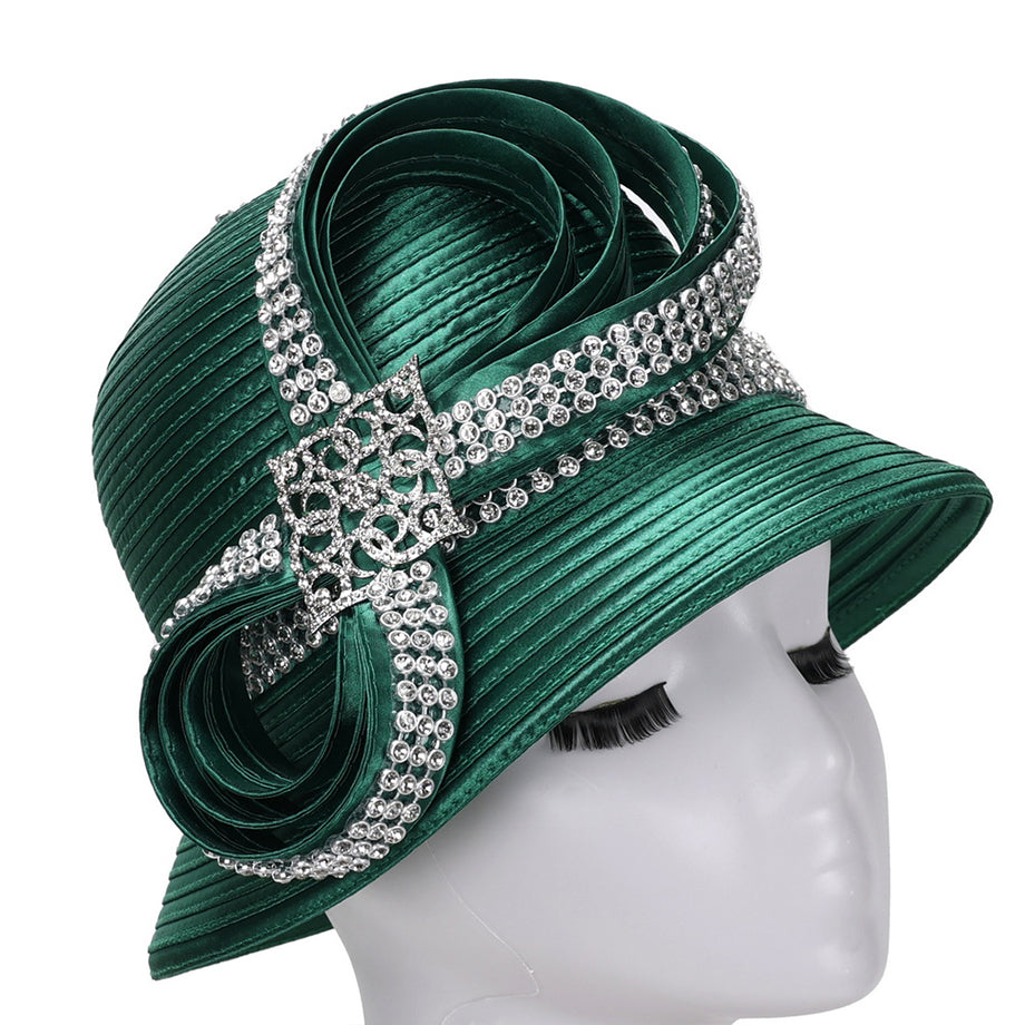 Giovanna HR1067-EMR Church Hat