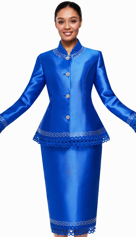 Serafina 3741-RYL Church Suit