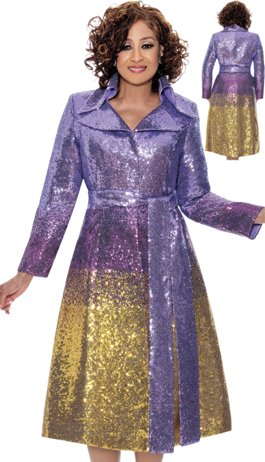 Dorinda Clark Cole 309131-PUR-IH Church Dress