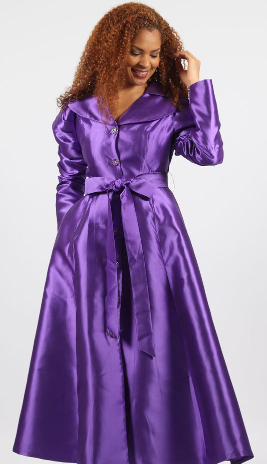 Diana Couture 8743-PUR Church Dress
