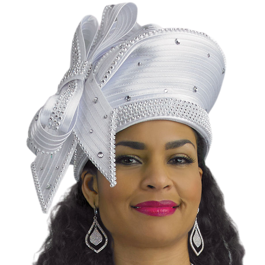 Lily And Taylor Hat H395-WHT-CO