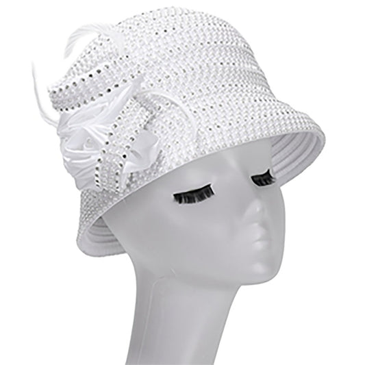 Giovanna HR22115-WHT-QS Womens Church Hat