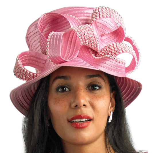 Lily And Taylor H198-PNK Church Hat